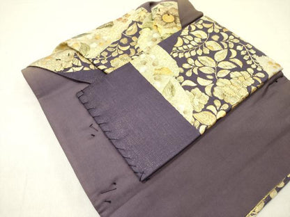 平和屋着物●つけ帯　辻が花　金糸　正絹　逸品　未使用　DABD0295op