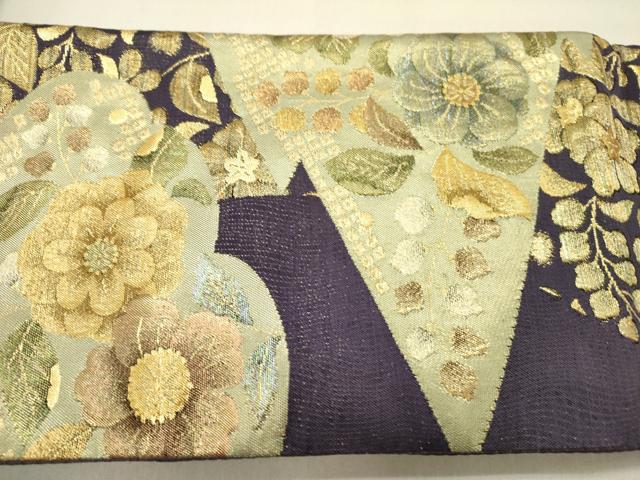 平和屋着物●つけ帯　辻が花　金糸　正絹　逸品　未使用　DABD0295op