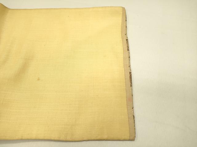 平和屋着物●アンティーク　大正ロマン　九寸開き名古屋帯　動物丸文　正絹　逸品　DABD0356op