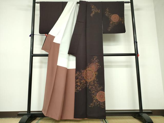 平和屋着物■訪問着 正倉院花文 金彩 正絹 逸品 DABD0400op