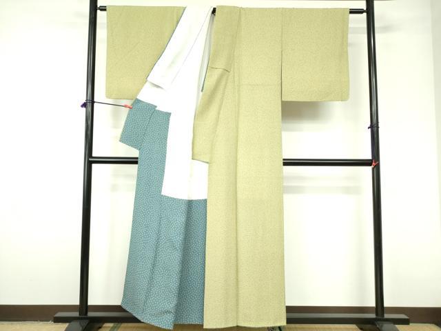 平和屋着物■上質な小紋 霞文 正絹 逸品 DABD0409op