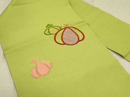 平和屋着物●塩瀬　九寸名古屋帯　駒刺繍　総刺繍　成り物　金糸　正絹　逸品　DABD0435op