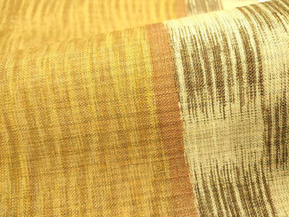 平和屋着物▽全通柄袋帯 スリーシーズン 春夏秋 変わり間道 金糸 正絹 逸品 未使用 DABD0447op