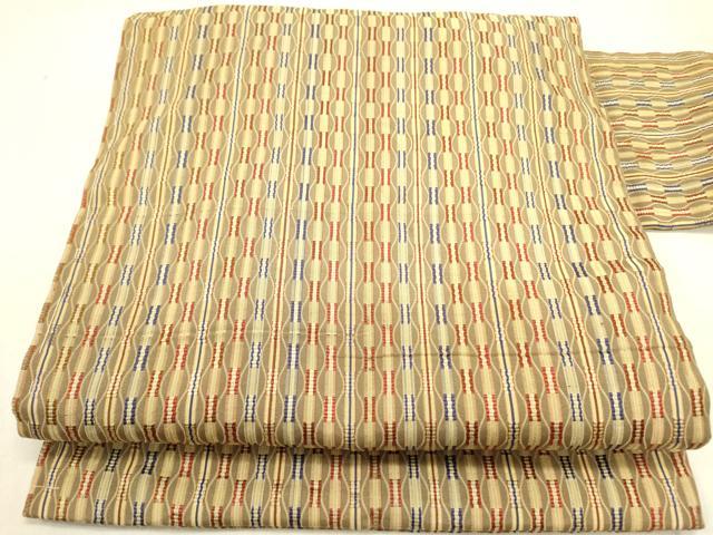 平和屋着物●全通柄九寸名古屋帯　吉野間道　正絹　逸品　DABD0465op
