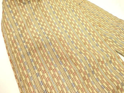 平和屋着物●全通柄九寸名古屋帯　吉野間道　正絹　逸品　DABD0465op