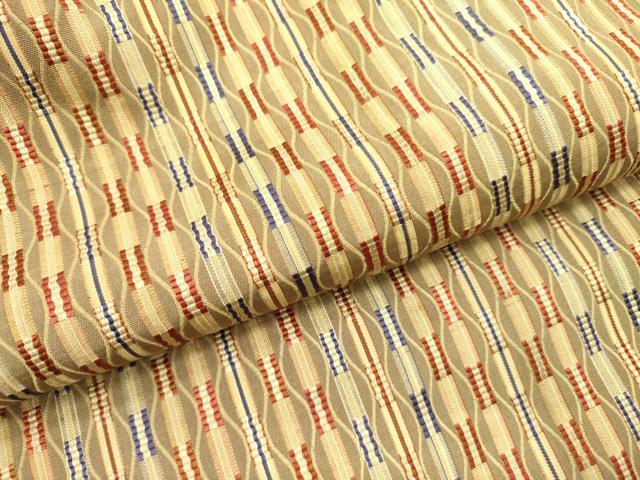 平和屋着物●全通柄九寸名古屋帯　吉野間道　正絹　逸品　DABD0465op