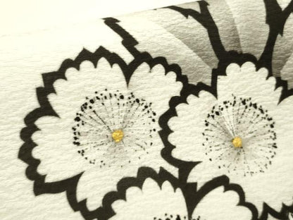 平和屋着物●東京友禅　菅有鬼一　太鼓柄袋帯　草花　金彩　正絹　逸品　DABD0473op