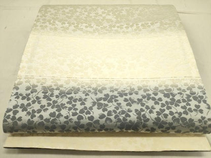 平和屋着物●両面　全通柄袋帯　クローバー　正絹　逸品　DABD0478op