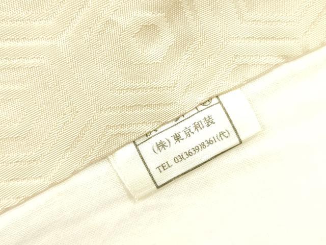 平和屋着物●九寸開き名古屋帯　唐織　花鳥文　金糸　正絹　逸品　DABD0490op