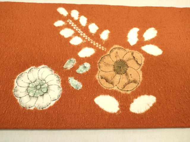 平和屋着物●九寸名古屋帯　作家物　辻が花　正絹　逸品　未使用　DABD0518op