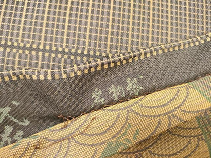 平和屋着物●両面　全通柄京袋帯　名物裂　正絹　逸品　未使用　DABD0537op
