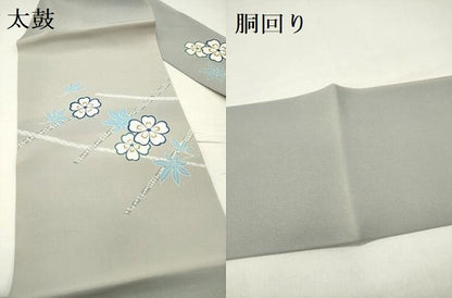 平和屋着物▼九寸名古屋帯　舞桜　逸品　DABD0541op
