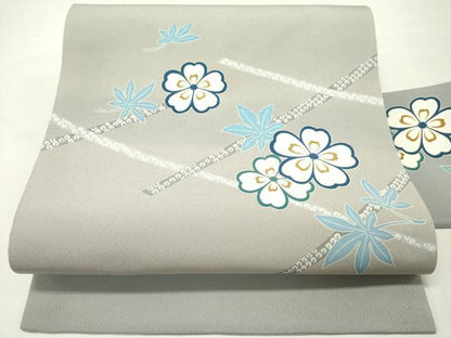 平和屋着物▼九寸名古屋帯　舞桜　逸品　DABD0541op