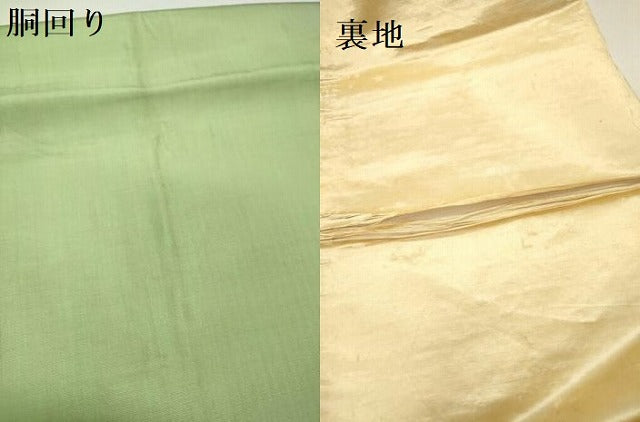 平和屋着物●アンティーク　大正ロマン　六通柄京袋帯　手描き　薔薇　バラ　正絹　逸品　DABD0550op