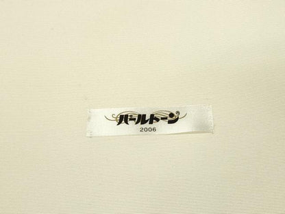 平和屋着物●塩瀬　九寸名古屋帯　駒刺繍　総刺繍　花筏　五泉　金糸　逸品　DABD0575op