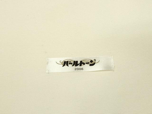 平和屋着物●塩瀬　九寸名古屋帯　駒刺繍　総刺繍　花筏　五泉　金糸　逸品　DABD0575op