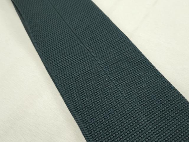 平和屋着物●男性　本場筑前博多織　角帯　百入茶色　共箱付き　正絹　逸品　DABD0578op