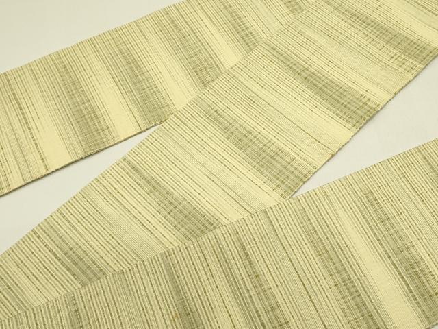 平和屋着物●半幅帯　紬地　霞文　正絹　逸品　DABD0597op