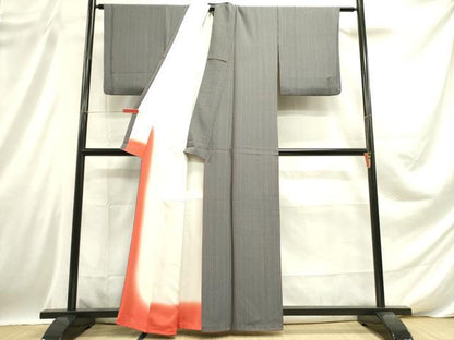平和屋着物■上質な小紋 鹿の子間道 正絹 逸品 DABD0644op