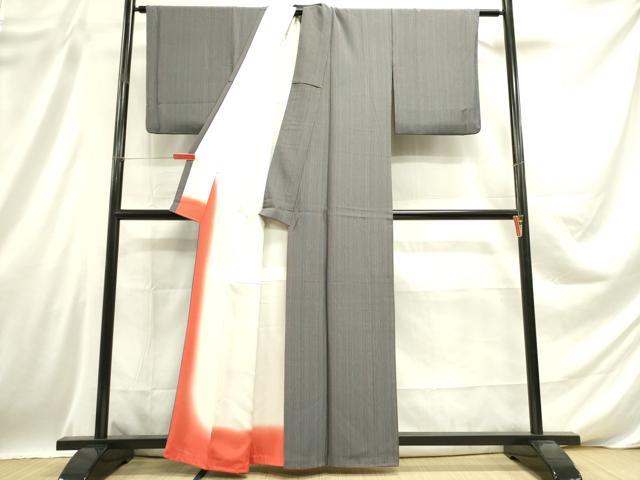 平和屋着物■上質な小紋 鹿の子間道 正絹 逸品 DABD0644op