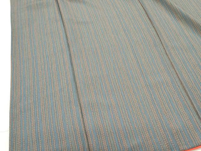 平和屋着物■上質な小紋 鹿の子間道 正絹 逸品 DABD0644op