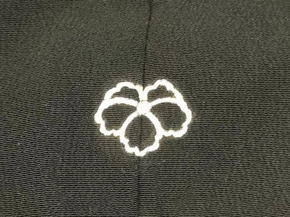 平和屋着物■豪華黒留袖 駒刺繍 絞り 双鶴菱文 正絹 逸品 DABD0657op