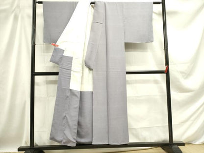 平和屋着物■上質な色無地 藤色 正絹 逸品 DABD0664op