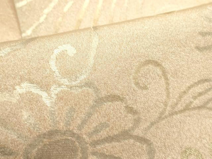 平和屋着物●洛風林　工芸帯地　六通柄袋帯　鳳凰花文　金銀糸　正絹　逸品　DABD0687op