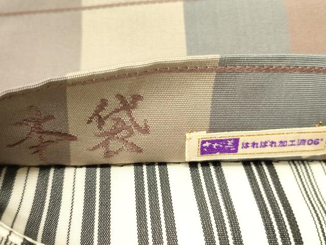 平和屋着物●本場筑前博多織　両面　全通柄　本袋帯　弥三右衛門間道　さが美扱い　正絹　逸品　未使用　DABD0692op
