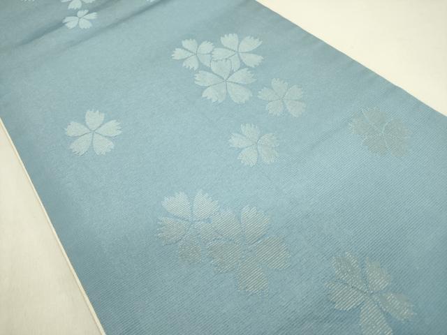 平和屋着物●両面　六通柄袋帯　舞桜　紫野美術工芸　金糸　正絹　逸品　DABD0699op