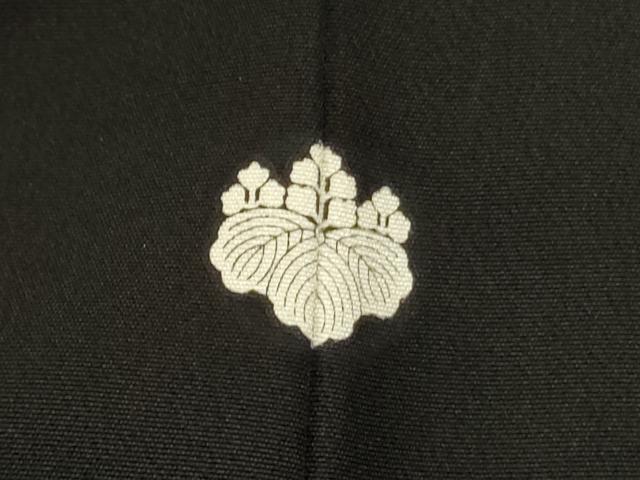 平和屋着物■豪華黒留袖　駒刺繍　扇面七宝花文　金彩　正絹　逸品　DABD0731op