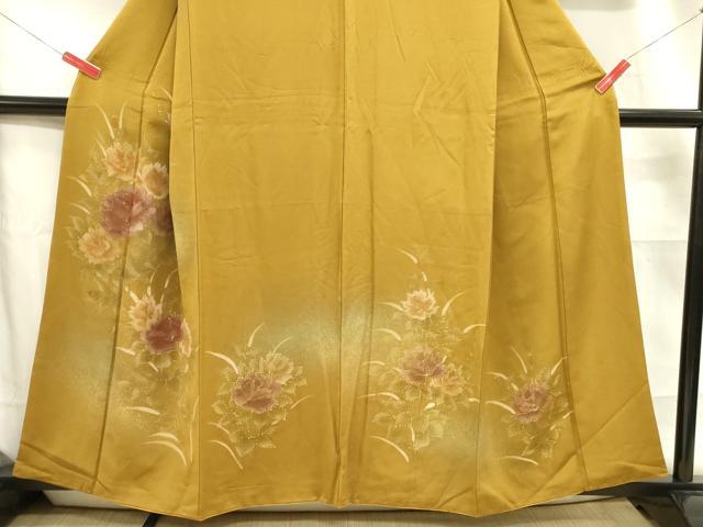 平和屋着物■訪問着 牡丹 暈し染め 金彩 正絹 逸品 DABD0757op