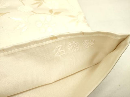 平和屋着物●六通柄袋帯　唐織　名物裂　金糸　正絹　逸品　DABD0813op