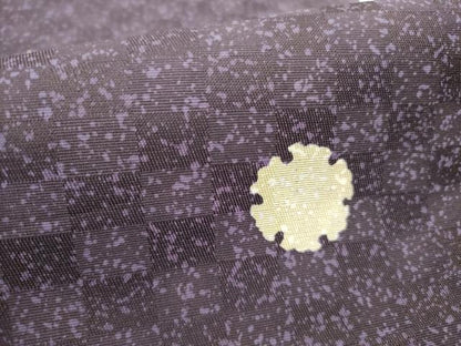 平和屋着物●全通柄袋帯　雪輪文　正絹　逸品　DABD0820op