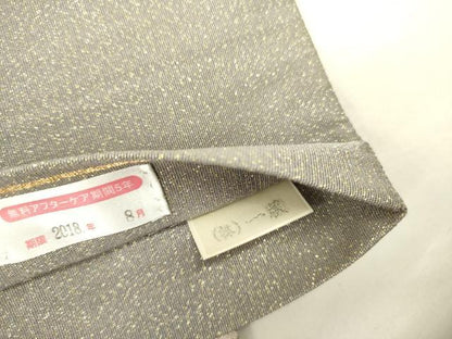 平和屋着物●爪掻き本綴れ　太鼓柄袋帯　霞文　金銀糸　正絹　逸品　DABD0825op