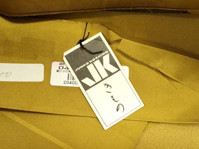 平和屋着物●ファッションデザイナー　コシノジュンコ　六通柄　本袋帯　幾何学文様　金糸　上代25万　正絹　逸品　DABD0879op