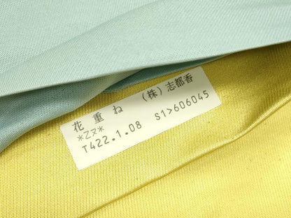 平和屋着物●西陣　志都香謹製　六通柄袋帯　花重ね　金銀糸　証紙付き　正絹　逸品　未使用　DABD0881op
