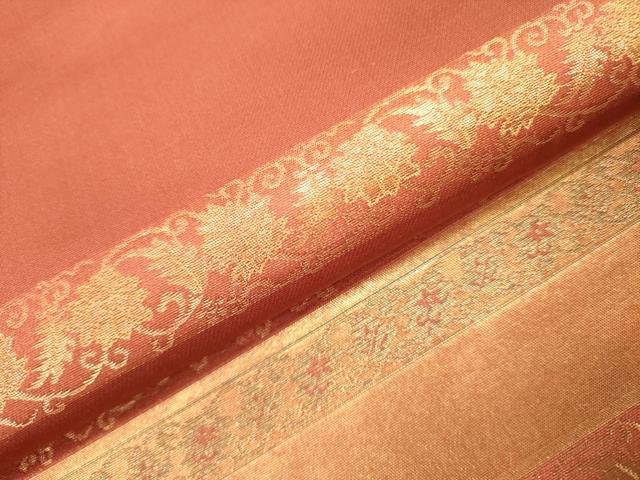 平和屋着物●西陣織　陰山織物謹製　箔屋清兵衛　六通柄袋帯　名物裂間道　金糸　正絹　逸品　DABD0906op