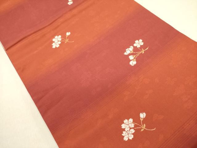 平和屋着物●両面　六通柄袋帯　牡丹　金銀糸　ラメ糸　やまと誂製　正絹　逸品　DABD0909op