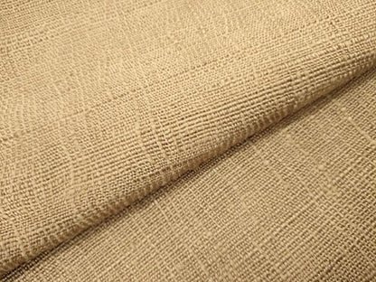 平和屋着物●全通柄袋帯　紬地　縞　白橡色　正絹　逸品　DABD0914op