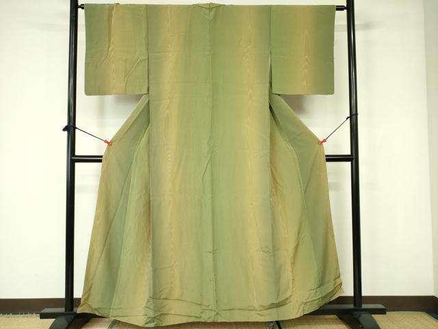 平和屋着物■上質な小紋　木目地紋　暈し染め　正絹　逸品　DABD0962op