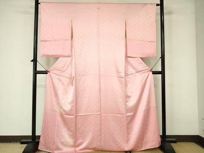 平和屋着物■豪華色留袖　地紋起こし　檜扇花文　正絹　逸品　DABD0976op