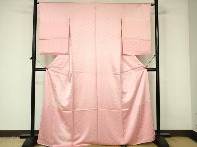 平和屋着物■豪華色留袖　地紋起こし　檜扇花文　正絹　逸品　DABD0976op