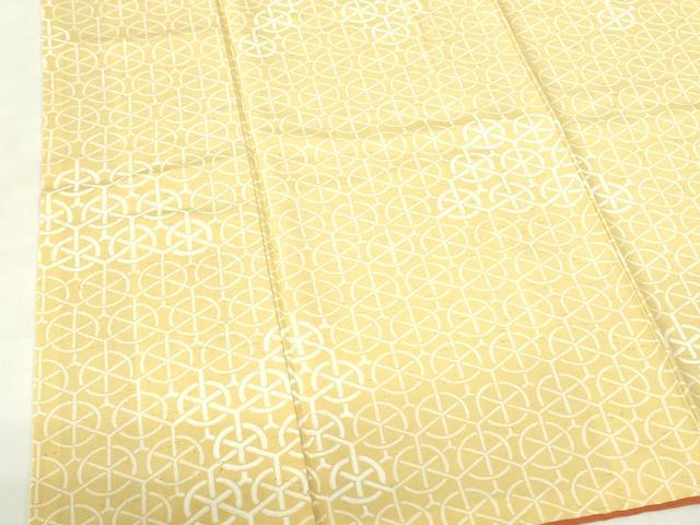 平和屋着物■訪問着　紬地　幾何学文様　正絹　逸品　DABD0982op