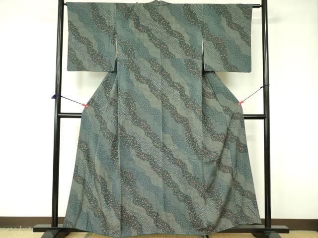 平和屋着物■上質な小紋 成り物 道長吉祥文 正絹 逸品 DABD0986op
