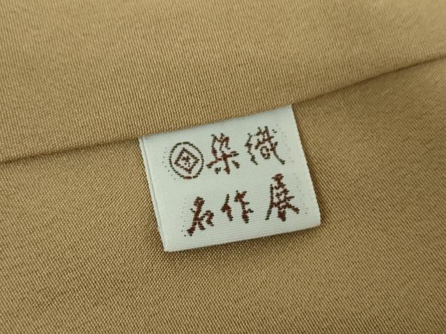 平和屋着物●上質なお召　間道　正絹　逸品　未使用　DABD1016ps