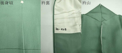 平和屋着物●ファッションデザイナー 花井幸子監修　色無地　薄青色　正絹　逸品　DABD1019ps