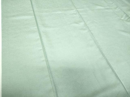 平和屋着物●上質な色無地　立波地紋　千草鼠色　正絹　逸品　DABD1020ps