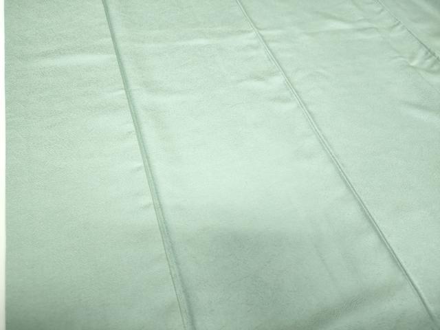 平和屋着物●上質な色無地　立波地紋　千草鼠色　正絹　逸品　DABD1020ps