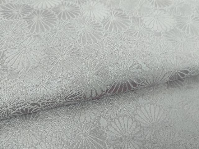 平和屋着物●染色作家　奥田祐斎　染工房　色無地　菊尽くし地紋　紅碧色　正絹　逸品　DABD1022ps